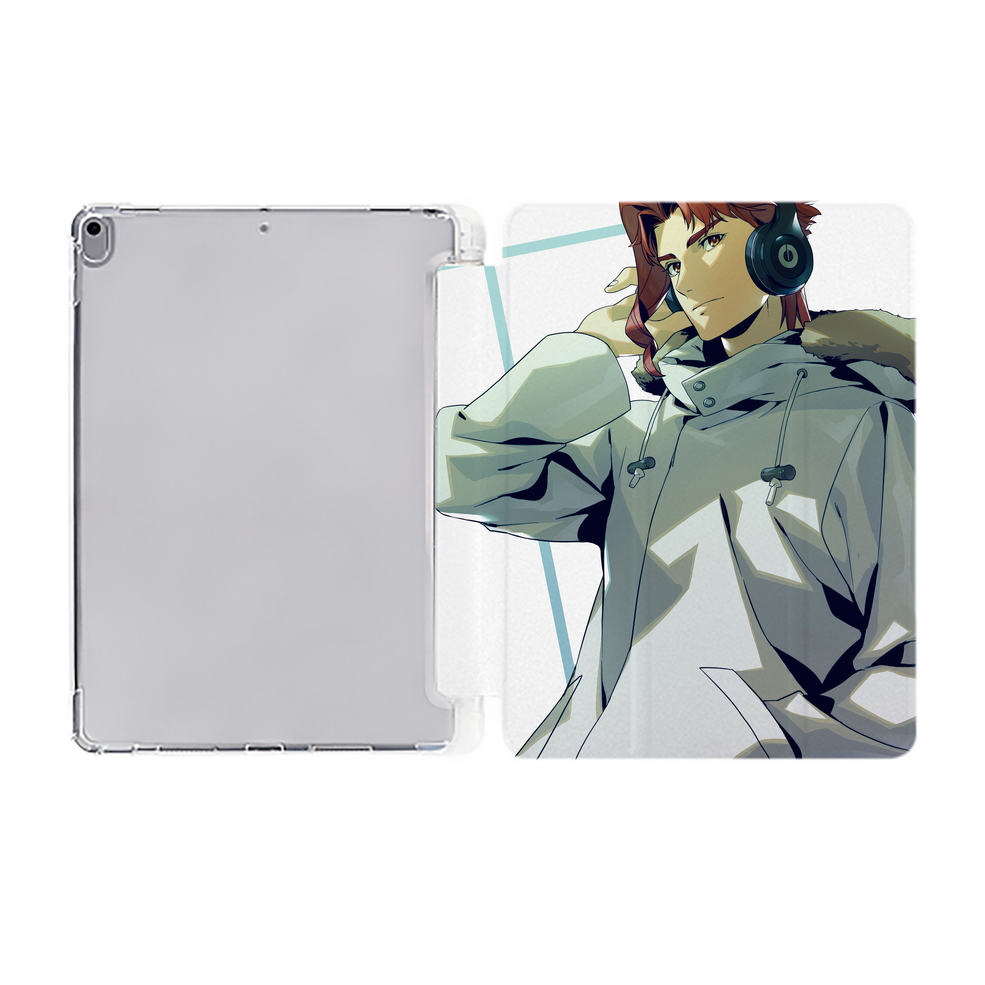 （画像用） ジョジョの奇妙な冒険 JoJo's Bizarre Adventure IPad ケース ペン収納付き 三つ折りスタンド PUレザー×シリコン 対応機種9.5/10.5/10.9インチ